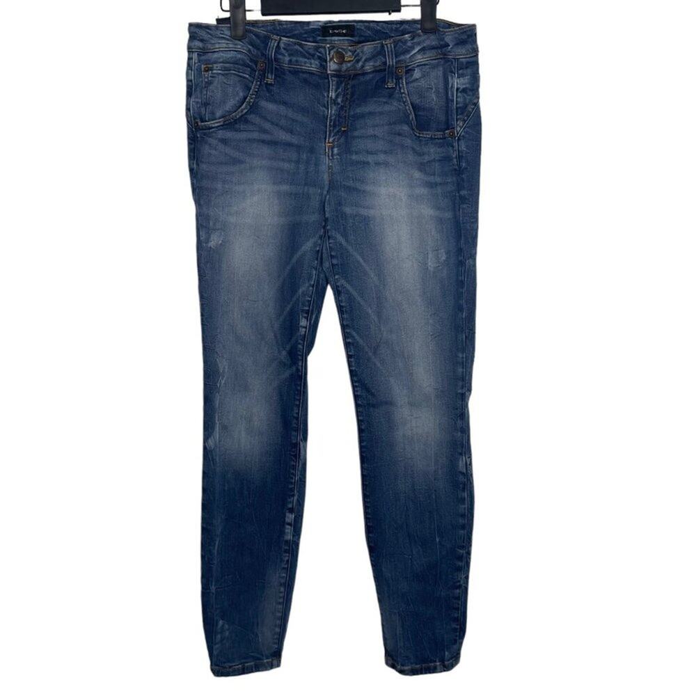 Bebe Womens Jeans Size 29 Denim Blue Medium Wash Skinny Leg Casual Wear